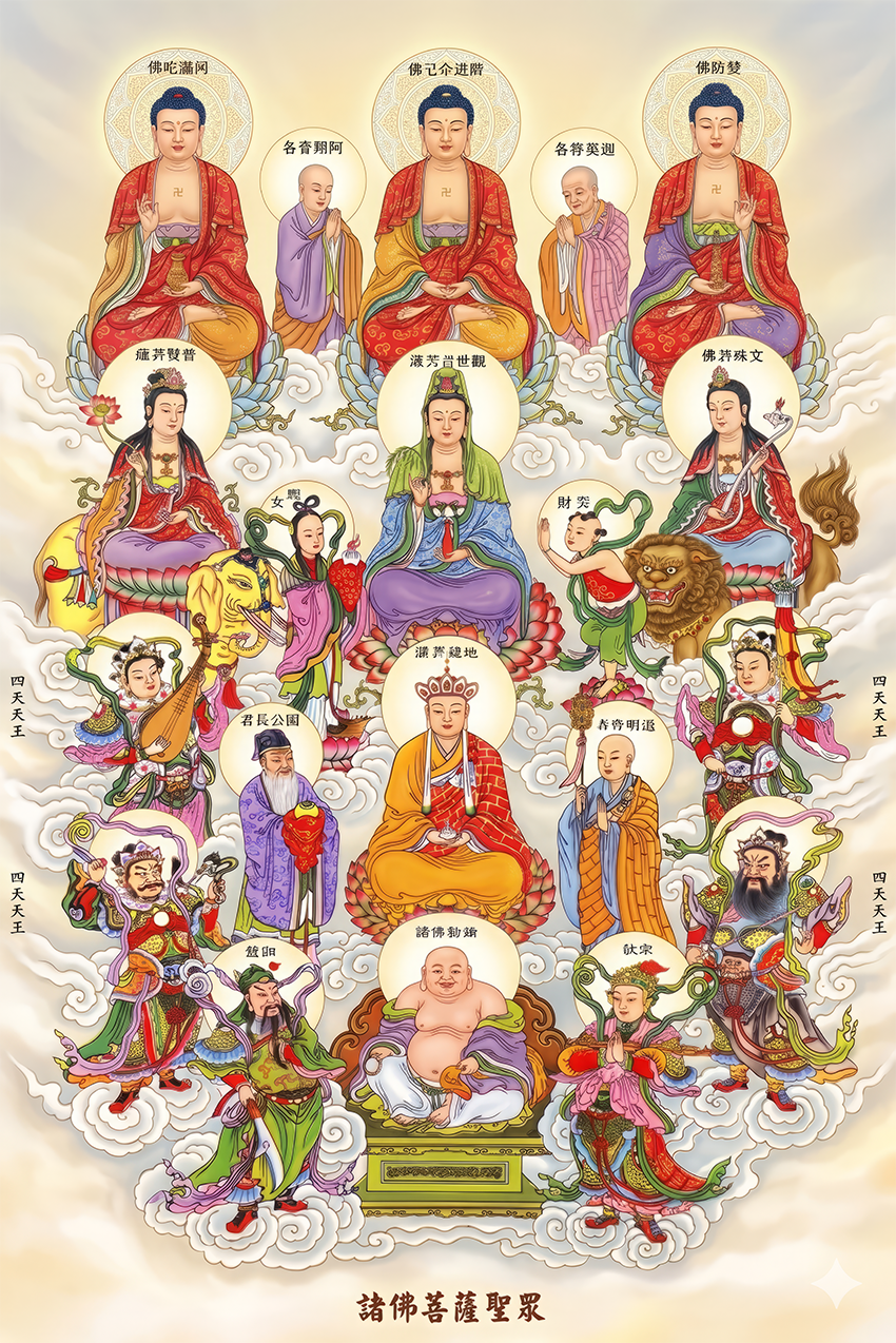 Tranh Chư Phật Bồ Tát Thánh Chúng (6577)